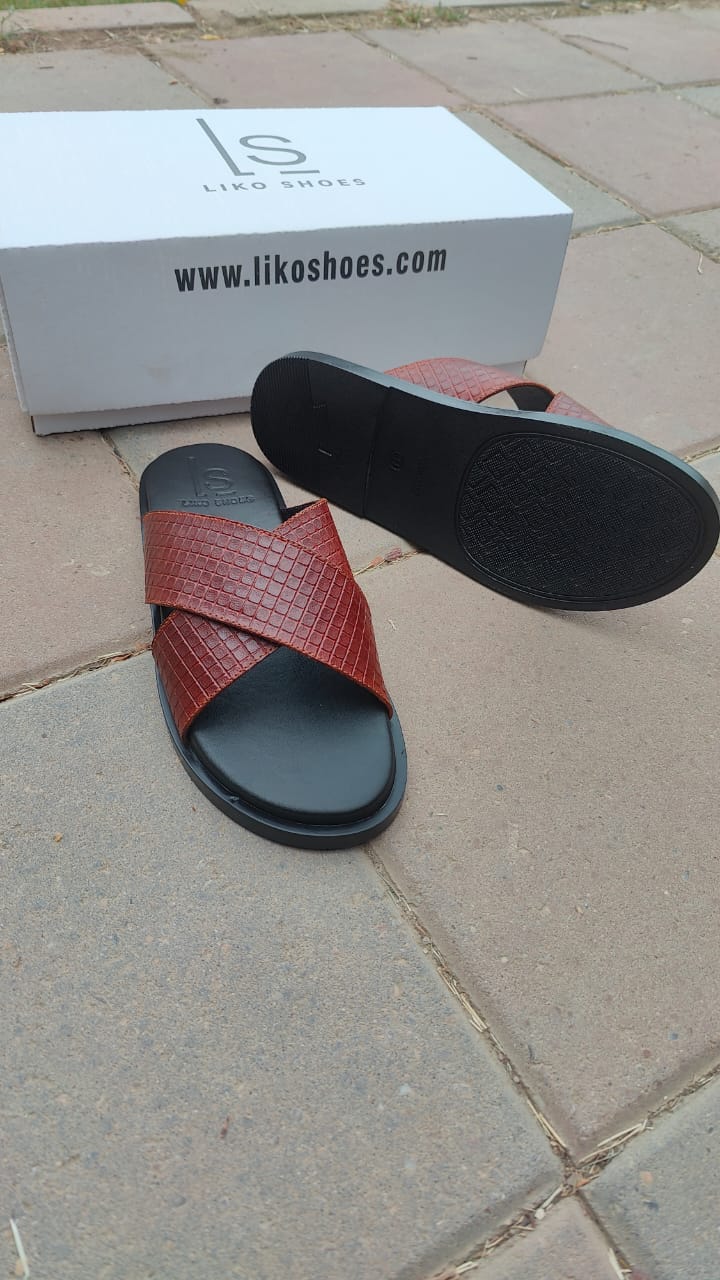 royal cross slide Brown