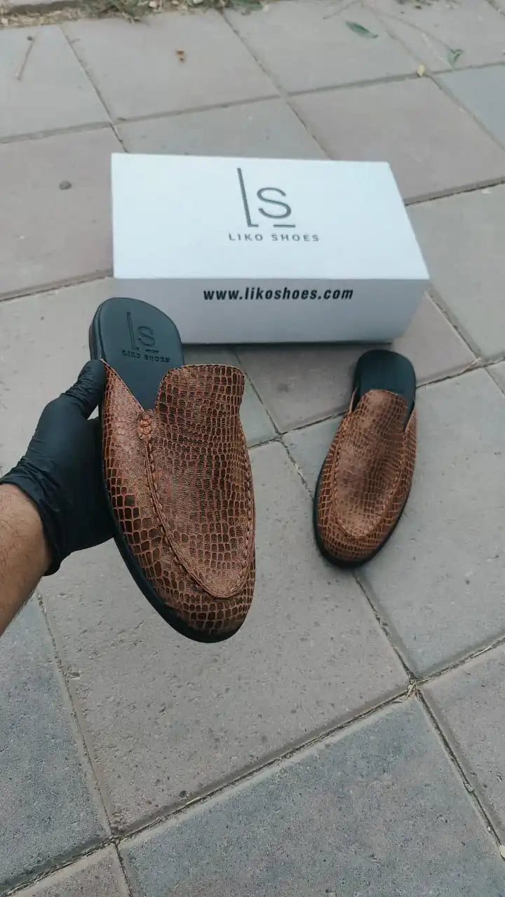 Rivano Mule - Tan Brown Pure Cow Leather